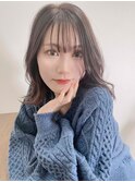 【色っぽシースルーバング×ほんのり顔周りレイヤー】