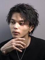 ゴールド 京都(GOALD)&nbsp;フェザーショート　ニュアンスパーマ　センターパート　毛流れ