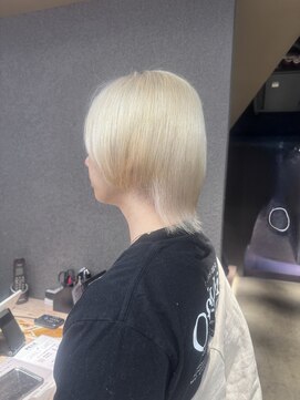 ペレ 栄店(PELE) ホワイトグレージュ/デジタルパーマ/チェリーブラウン/栄