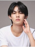 ナチュラル毛流れセンターパート