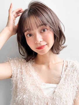 アグノス 青山(Agnos) イメチェンアプリコットオレンジ艶感前髪美髪レイヤーカット