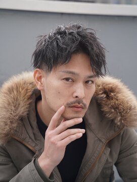 クロムトウキョウ ザ バーバー 新宿本店(CHROM TOKYO the Barber) アップバング/ツイストパーマ/メンズ/メンズショート