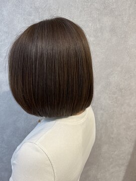 ハクバイジェービー 稲毛(hak by jb) 丸型◎髪質改善カラーで作るアッシュベージュ[稲毛駅/白髪染め]