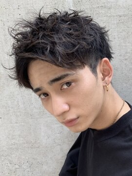 フィフス 大分(fifth) 大分メンズカットツーブロックツイストスパイラルパーマ緩め