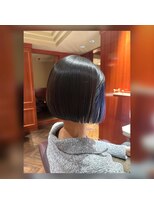 ヘア ヴィルゴ 吉祥寺(hair Virgo)&nbsp;【Virgo 吉祥寺】ミニボブｘネイビーグレー