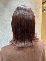 シーインフィニート 清澄白河 現代美術館MOT前店(C∞)&nbsp;外ハネミディアム/ワインレッドカラー/カシスカラー