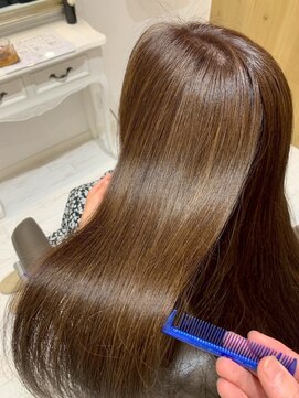 コルテ 倉敷西阿知店(CoRte.) 美人ストレート/ミルクティーベージュ/髪質改善/完全個室/うる艶