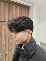 アッシュ 池上店(Ash) メンズフェザーパーマセンターパート刈り上げニュアンスパーマ