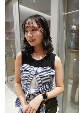 アピッシュ 国分寺(apish) コテ巻き風ボブパーマ