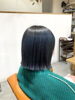 ユニカ 宇都宮(yunica)&nbsp;大人ガーリー/ダークアッシュ/ミディアムレイヤーカット/宇都宮