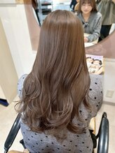 ノア 三宮店(NOA)&nbsp;【NOA】ブリーチなし透明感ベージュ×艶ロングレイヤー