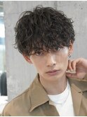 銀座ルーズパーマルーズショートフェザーパーマシャドウパーマ眉