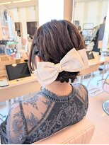 ウェーヴ 浜松小豆餅店(wave)&nbsp;結婚式×肩ボブヘア
