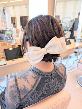 ウェーヴ 浜松小豆餅店(wave) 結婚式×肩ボブヘア