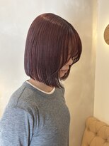 LUVISM 栄店/名古屋/ダブルカラー/ブリーチ/顔周りレイヤー/学割【5月1日OPEN(予定)】 ボブ/ミディアム/レイヤー/顔周りレイヤー/艶カラー/栄