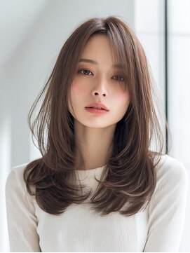 ダル 渋谷/表参道(DAL.) ハッシュカット/ハッシュレイヤー/暗髪透明感/30代/人気