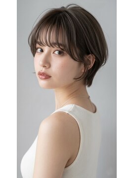 ロイロ(LoiLo) 大人可愛い透明感ブラウンの美シルエットショート