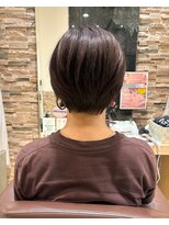 グレースバイハピネス(grace by happiness)&nbsp;大人ショートボブ×ブラウンカラー8.12ナチュラルショート
