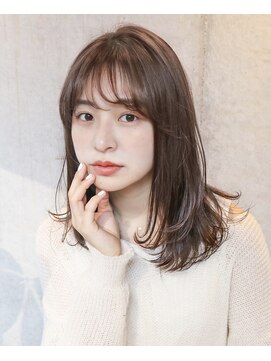 ダヴィン 中目黒(DaVin) 【DaVin中目黒】アッシュブラウン　毛先パーマ　ネオウルフ