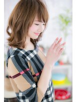 ヘアアンドビューティー ミック(Hair & Beauty miq)&nbsp;脱力系の曲線♪ラフカールミディｂ