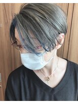 フェリエットバイビークール(feliette by Be-COOL)&nbsp;「feliette」軍司博司　フェイスフレーミング　グレー×ブルー