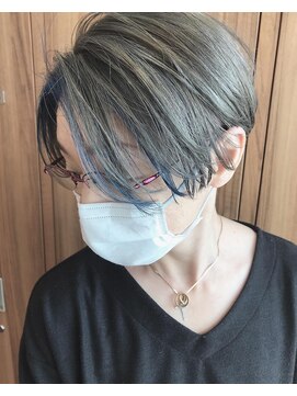 フェリエットバイビークール(feliette by Be-COOL) 「feliette」軍司博司 フェイスフレーミング グレー×ブルー