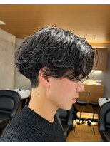 メンズ/センターパート/ニュアンスパーマ