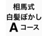相馬式白髪ぼかしA.ホイルハーフヘッドコース×カット