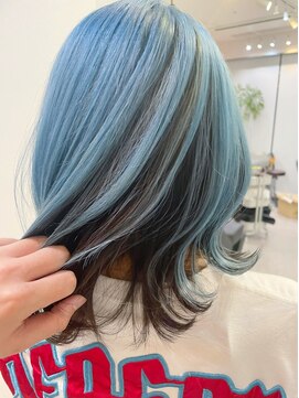 グーフィートーキョー 銀座(Goofy Tokyo) Gooy銀座/逆インナーカラー/水色/スカイブルー/東京