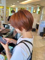 ネオリーブシェリエ 浅草店(Neolive cherie) ショート/オレンジ/暖色カラー【浅草/韓国/イメチェン】
