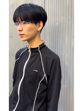 アッドバイケーツー 心斎橋(add by k-two Men's) 刈り上げマッシュ×シースルーバング★攻めたカジュアルヘア