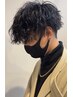 『メンズ人気No. 1』カット＆パーマ+サラ髪（3 STEP）TR ￥ 18700 → ￥ 16500