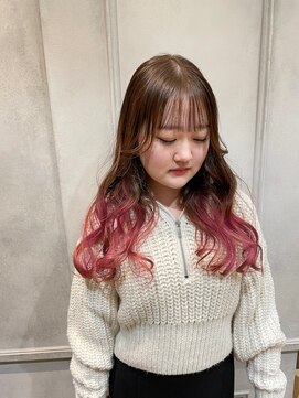 フレイムス ヘアアンドリラックス 大宮東口店(Frames) グラデーションpink