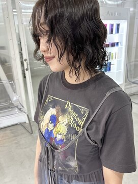 オー(OOO) オリーブグレージュ×ウルフパーマ◯