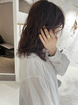 コフィー バイ メルト 吉祥寺(cofy by melt) 【三ツ井純】前髪パーマ レイヤーカットパーマ アンニュイヘア