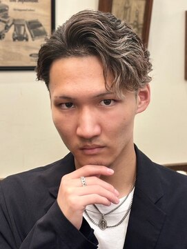 ヒロギンザ 新橋銀座口店(HIRO GINZA) 七三かき上げパーマ