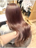 ブリーチなし暖色カラーブラウンカラーピンクブラウンNA-43