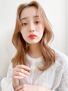 レア 表参道(L'ea) ミディアムヘア暗めカラーグランマッシュデザインカラー