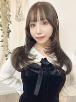 シンク オモテサンドウ(sync omotesando)&nbsp;グレージュカラー/アッシュグレージュ/レイヤーカット/韓国ヘア