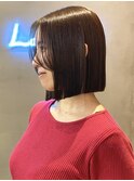 イメチェン外ハネボブ美髪ワイドバング顔周りレイヤーカット