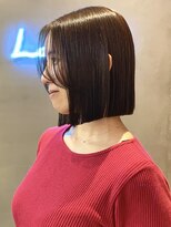 ロンドアジュール 横浜(Lond azur)&nbsp;イメチェン外ハネボブ美髪ワイドバング顔周りレイヤーカット