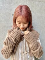ココ 西葛西南口店(COコ)&nbsp;ハイトーンオレンジピンクカラー♪西葛西ブリーチ西葛西髪質改善