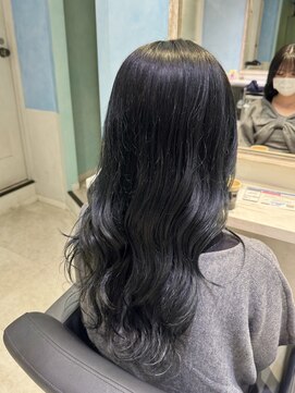 アソビセカンド 原宿(ASOBI 2nd) ダブルカラー/韓国/ブルーブラック/ネビージュ/原宿/前髪/