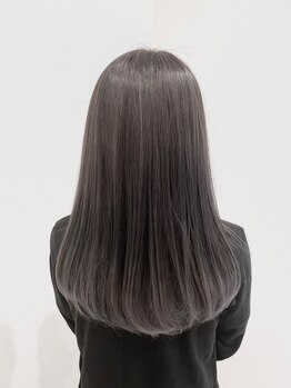 アクア 白石店(AQUA)の写真/《白石/駐車場有》ケアとデザインどちらも叶う☆お手頃価格の人気サロン！[ブリーチ/インナーカラー]