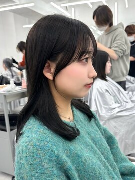 アマトウキョウ アユンチェ(AMA TOKYO×AYUNCHE) 前髪顔まわり韓国ヘアレイヤーカットサイドバンク2wayバンク韓国