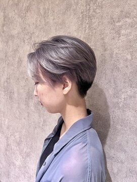 ザブリッジ(the Bridge) マッシュショート×シルバーカラー