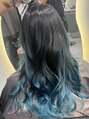 エルビービューティーサロン(LB Beauty Salon)&nbsp;スカイブルー＆グラデージョンスタイル★池袋駅