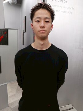 ペレ 梅田(PELE) サーフカール/スパイキーショート/ブルーブラック/梅田