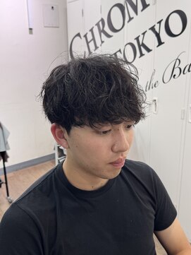クロムトウキョウ ザ バーバー 新宿本店(CHROM TOKYO the Barber) シャドウパーマ