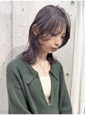 シルバーパープルカラー/ウルフカット/レイヤーカット/ブリーチ